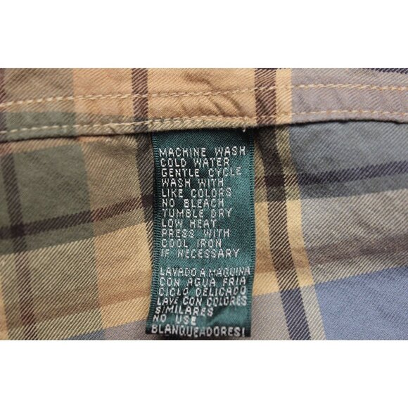 Lauren Ralph Lauren women's brushed cotton‎ button front plaid shirt 1X - Picture 9 of 11